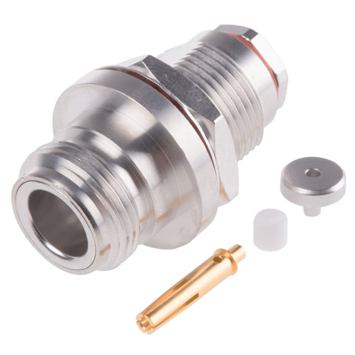 Radiall, Jack Panel Mount N Connector, 50Ω, Clamp Termination, Straight Body