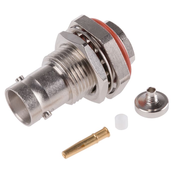 R141324000 Radiall | Radiall Straight 50Ω Panel Mount BNC Connector ...