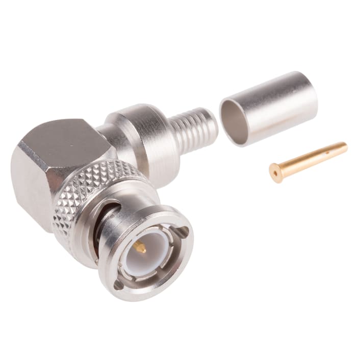 Radiall, Plug Cable Mount BNC Connector, 75Ω, Crimp Termination, Right Angle Body
