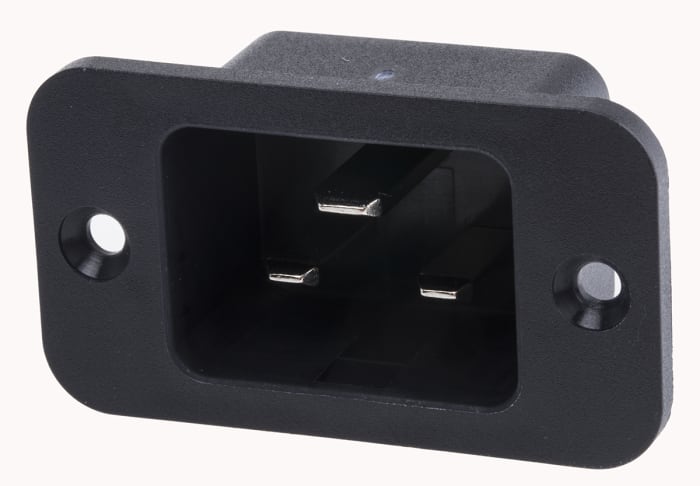Schurter C20 Panel Mount IEC Connector Male, 16A, 250 V