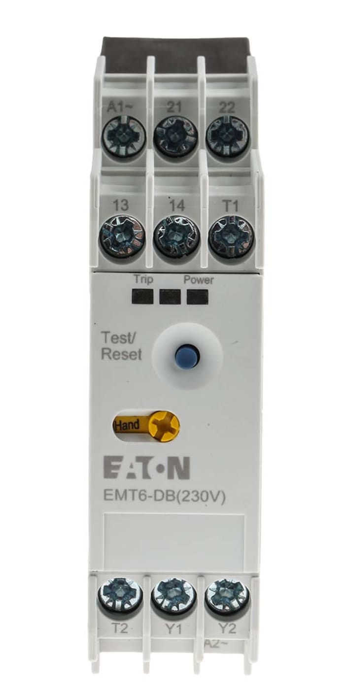 Eaton Overload Relay 1NO + 1NC, 3 A Contact Rating, 2 W, 230 Vac, EMT