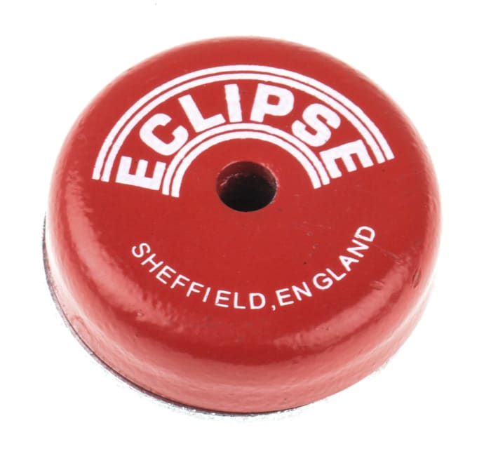 Imán de aleación alnico con orificio Eclipse, fuerza 13kg, encapsulado, Ø 38.1mm, long. 10.35mm
