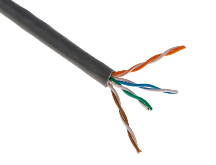 Molex Premise Networks, 305m Cat5e, Grey, U/UTP Unshielded, Unterminated PVC Sheath