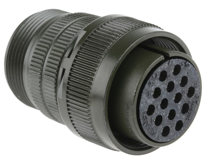 Amphenol Industrial, MS3106A, Copper Alloy 14 Way Cable Mount MIL Spec Circular Connector, Socket Contacts,Shell Size
