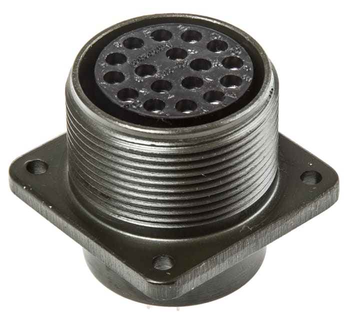 Amphenol Industrial, MS3102A, Copper Alloy 17 Way Box Mount MIL Spec Circular Connector Receptacle, Socket