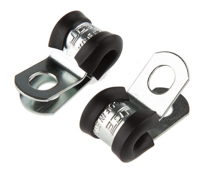 JCS 5mm Black, Zinc Plated Steel P Clip