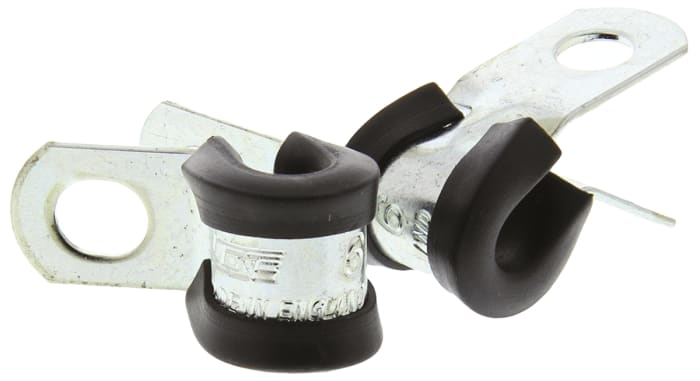 JCS 6mm Black, Zinc Plated Steel P Clip