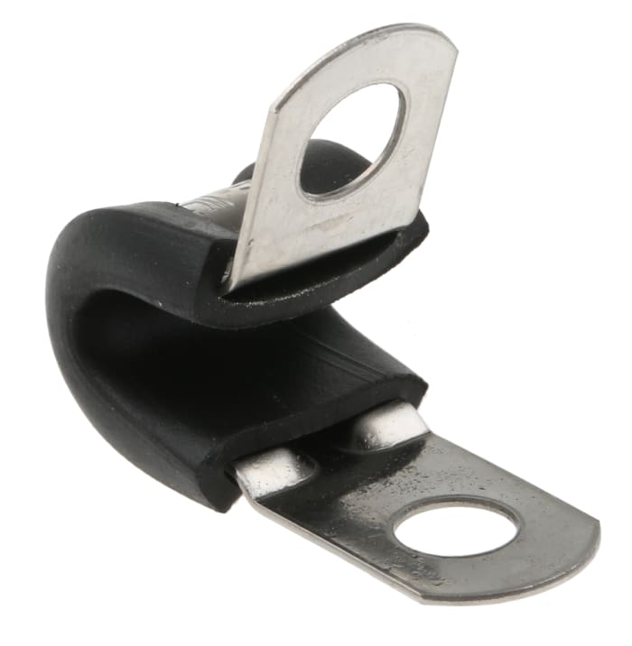 JCS 6mm Black, Stainless Steel 304 P Clip