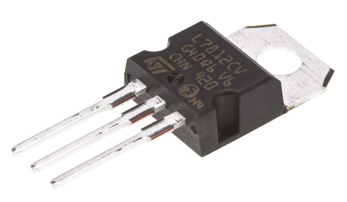 STMicroelectronics, 12 V Linear Voltage Regulator, 1.5A, 1-Channel 3-Pin, TO-220 L7812CV