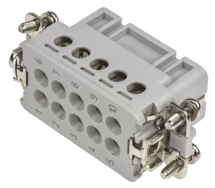 Inserto de conector de potencia TE Connectivity Hembra, serie HA, configuración 11P