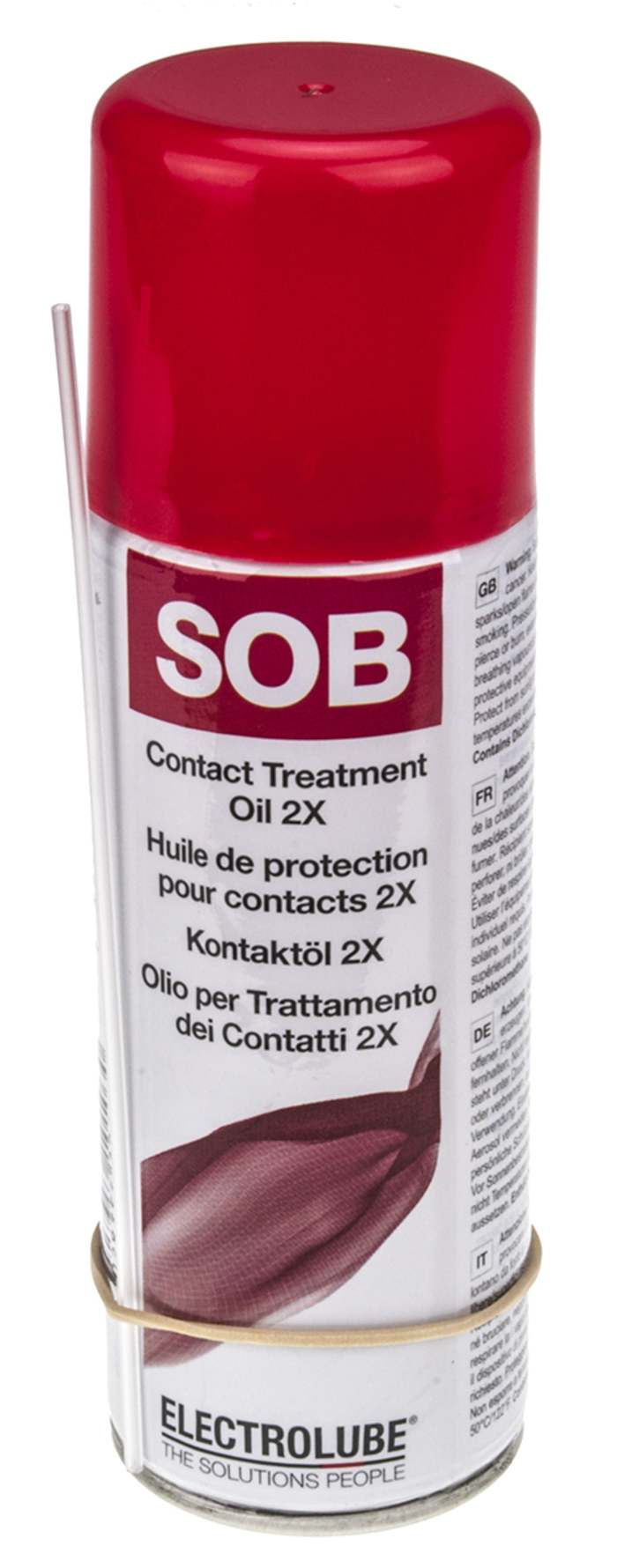 Electrolube SOB 200 ml Contact Cleaner Aerosol for Contacts, Thermoplastics