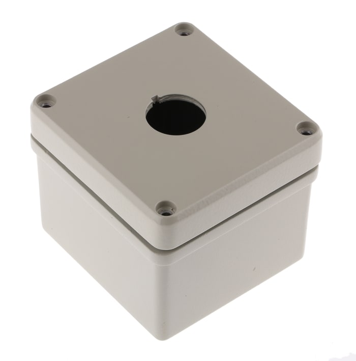 Pouzdro tlačítka, řada: RMQ Titan, průměr výřezu: 22mm, 67 x 84 x 79mm, RAL7032, Hliník, Eaton