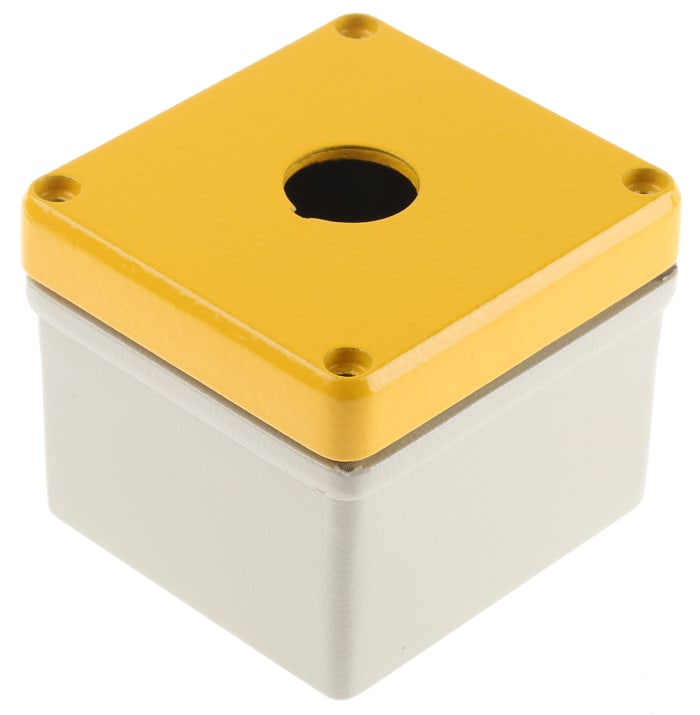 Eaton RAL7032 Aluminium RMQ Titan M22 Enclosure - 1 Hole 22mm Diameter