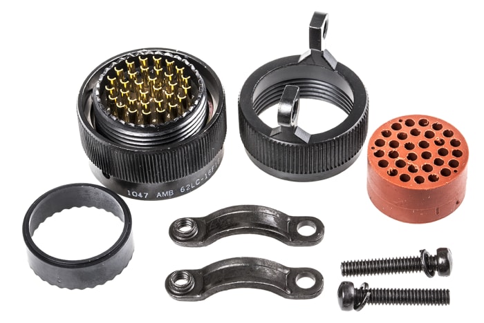 Connecteur cylindrique, 32 Contacts, Mâle, Amphenol Limited, A souder