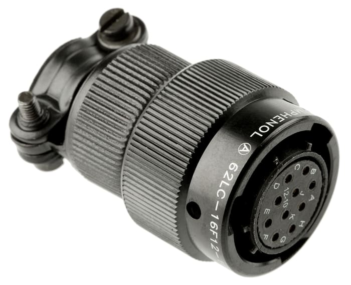 Amphenol Limited, 62LC, Copper 10 Way Cable Mount MIL Spec Circular Connector, Socket Contacts,Shell Size 12, Bayonet
