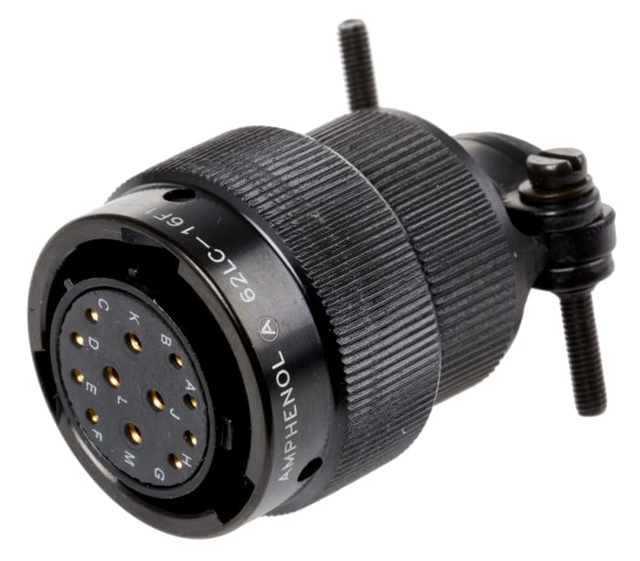 Amphenol Limited, 62LC, Copper 12 Way Cable Mount MIL Spec Circular Connector, Socket Contacts,Shell Size 14, Bayonet