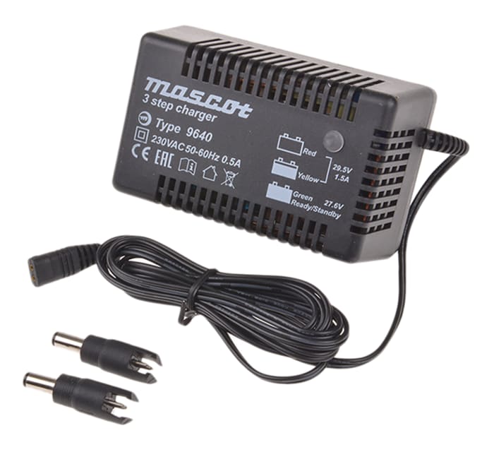 Mascot Battery Charger For Lead Acid 24V 1.5A with UK plug