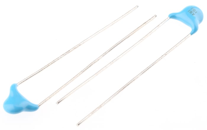 Murata Ceramic Single Layer Capacitor 100pF 1kV dc ±10%, DEB, Through Hole +85°C Max Op. Temp.