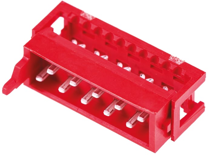 TE Connectivity 10-Way IDC Connector Plug for Cable Mount, 2-Row