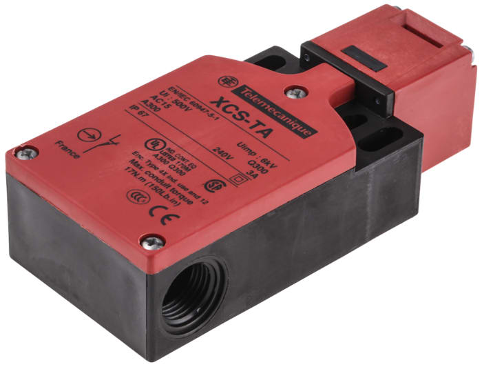 Telemecanique Sensors XCSTA Safety Interlock Switch, 2NO/1NC, Keyed, Glass Fibre Reinforced Nylon