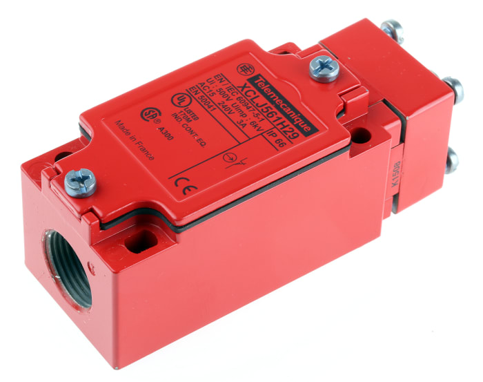 Telemecanique Sensors XCL-J Series Plunger Safety Limit Switch, NO/NC, IP66, Metal Housing