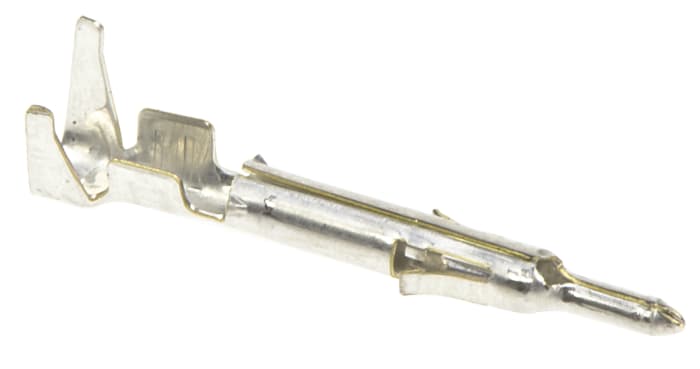 TE Connectivity Mini-Universal MATE-N-LOK Series Male Crimp Terminal, 22 AWG Min Crimp, 18 AWG Max