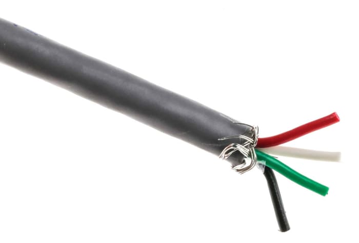 Control Cable 4žilový plocha průřezu 0.09 mm², 600 V PVC plášť , vnější průměr: 3.4mm Alpha Wire 100m