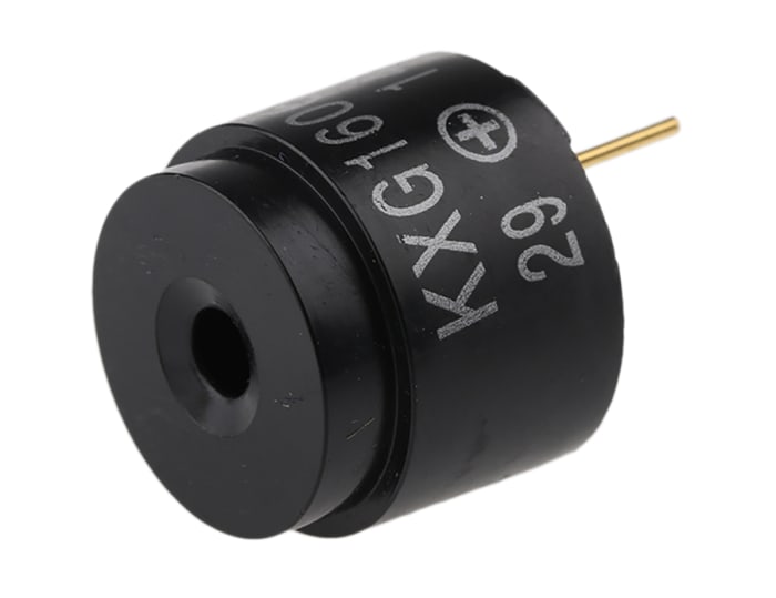 Kingstate 85dB Through Hole High, Square Wave External Magnetic Buzzer, 16 (Dia.) x 14mm, 3V dc Min, 12V dc Max