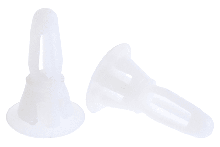 CRLCBSR-3-01, 4.8mm High Nylon PCB Support Pillar for 4mm PCB Hole, 10mm Base