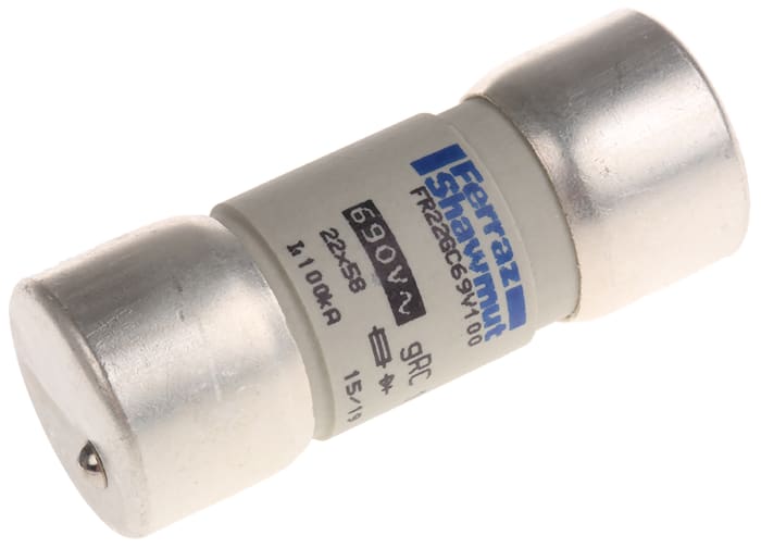 Mersen 100A Cartridge Fuse, 22.2 x 58mm