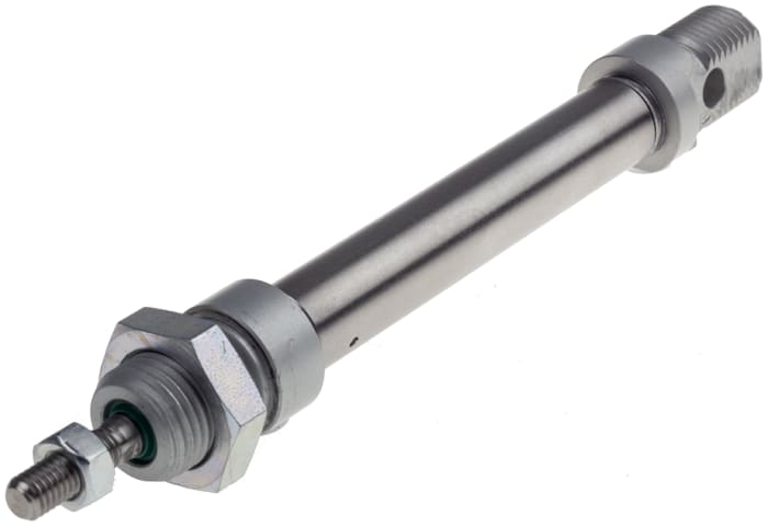 RS PRO Pneumatic Piston Rod Cylinder - 12mm Bore, 50mm Stroke, ISO 6432 Series, Double Acting
