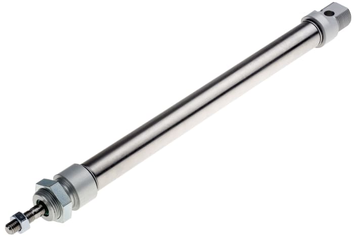 RS PRO Pneumatic Piston Rod Cylinder - 20mm Bore, 200mm Stroke, ISO 6432 Series, Double Acting
