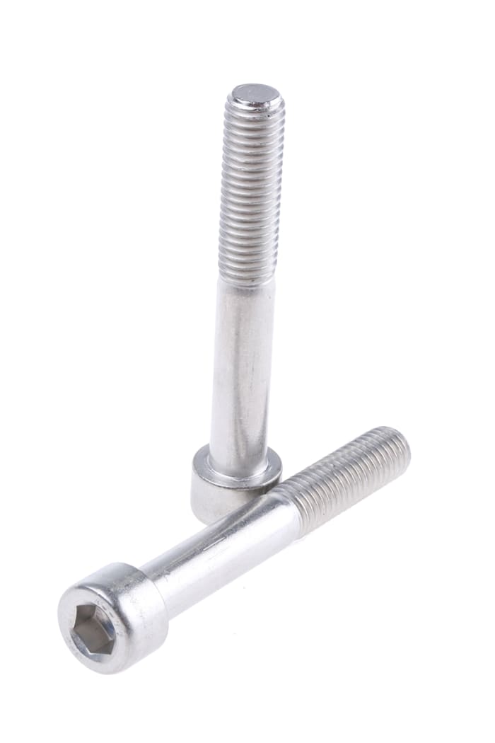 Tornillo Allen de cabeza cilíndrica RS PRO, M10 x 70mm, paso de rosca 1.5mm, de Acero Inoxidable