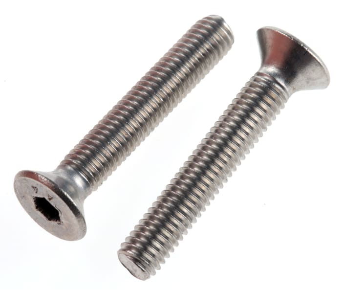 Vis 6 pans à tête fraisée hexagonale, M5 x 30mm, en Acier Inoxydable