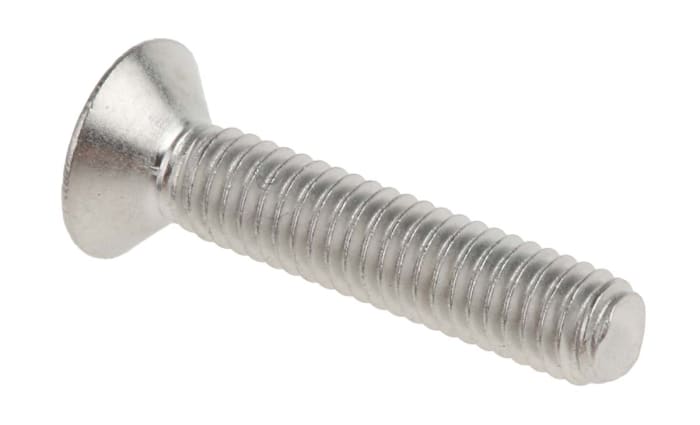 Vis 6 pans à tête fraisée hexagonale, M4 x 20mm, en Acier Inoxydable