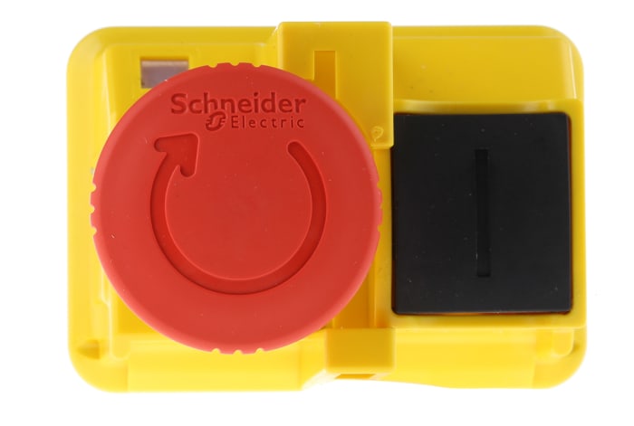 Schneider Electric GV2 Series Turn to Release Emergency Stop Push Button, IP55