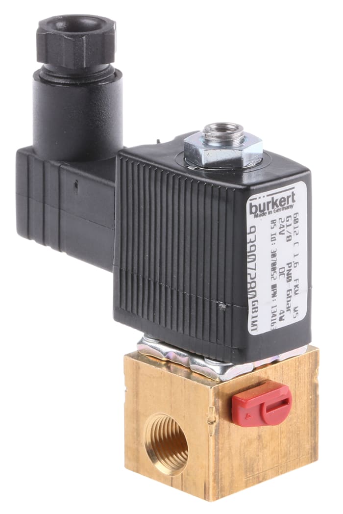 Electrovanne Burkert 6012, 24 V c.c., 3 ports , NF