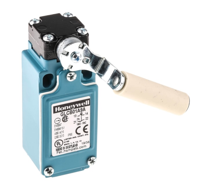 Honeywell GLC Series Limit Switch, NO/NC, IP66, SPDT 1NO/1NC, Die Cast Zinc Housing, 300V ac Max, 10A Max