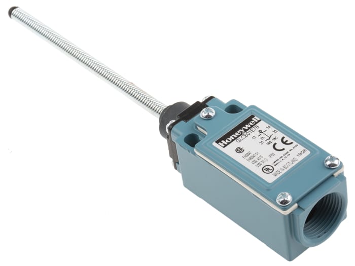 Honeywell GLC Series Coil Spring Limit Switch, NO/NC, IP66, SPDT 1NO/1NC, Die Cast Zinc Housing, 300V ac Max, 10A Max