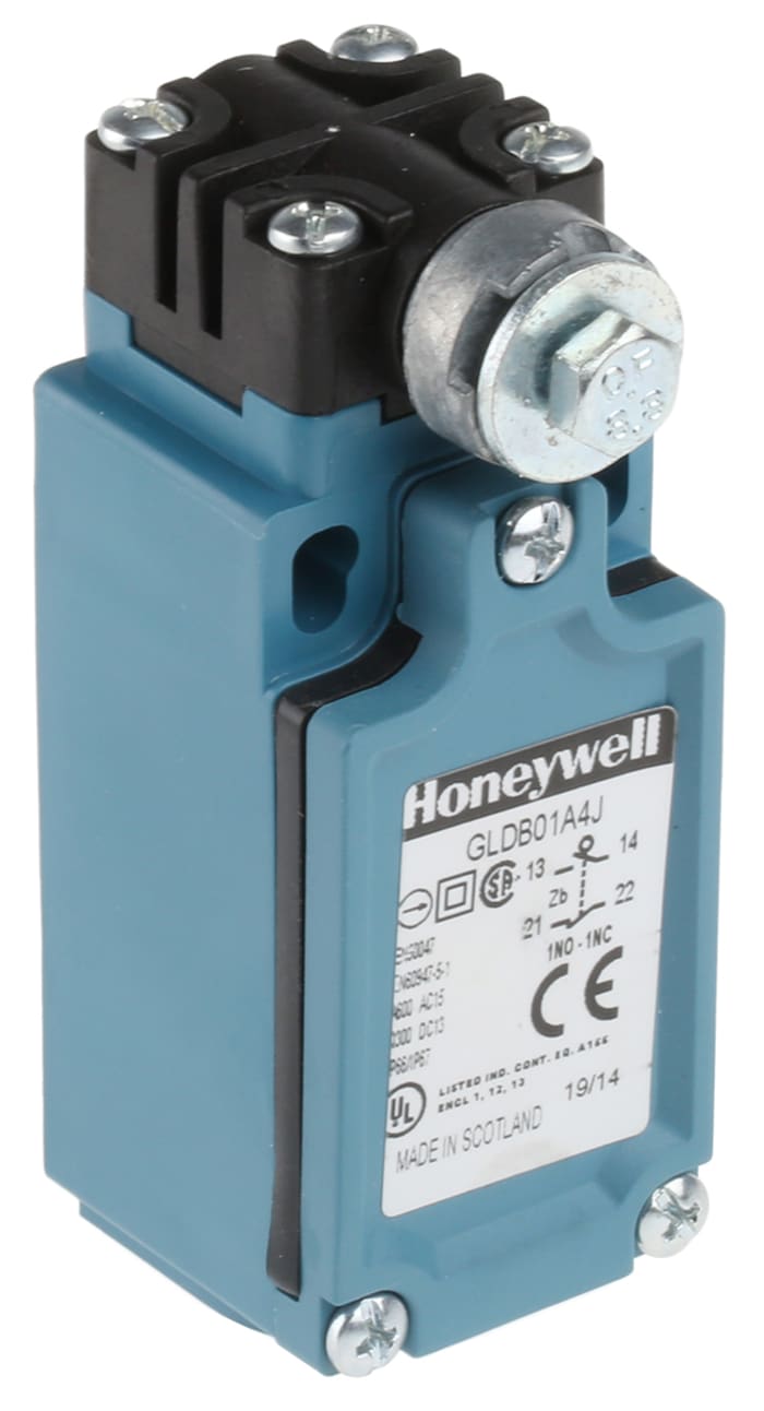 Honeywell GLD Series Rod Limit Switch, NO/NC, IP66, SPDT 1NO/1NC, Thermoplastic Housing, 300V ac Max, 10A Max