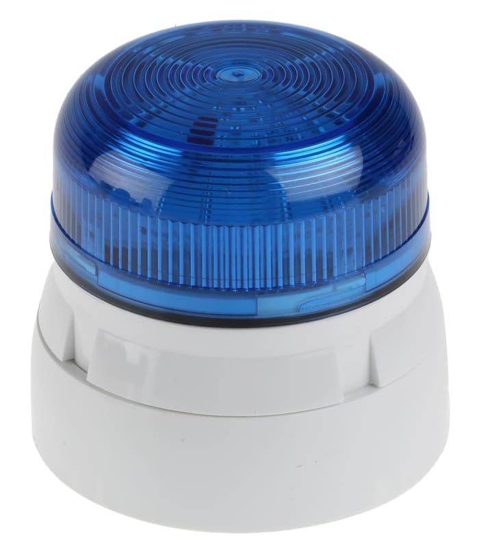 Klaxon Flashguard QBS Series Blue Flashing Beacon, 12 V dc, 24 V dc, Surface Mount, Xenon Bulb