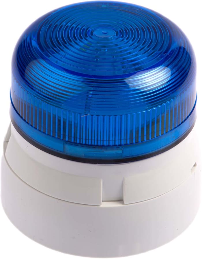 Klaxon Flashguard QBS Series Blue Flashing Beacon, 230 V ac, Surface Mount, Xenon Bulb