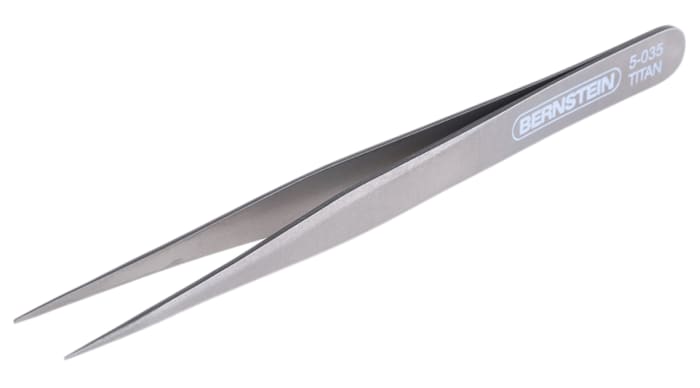 Bernstein 120 mm, Stainless Steel, Pointed, Tweezers