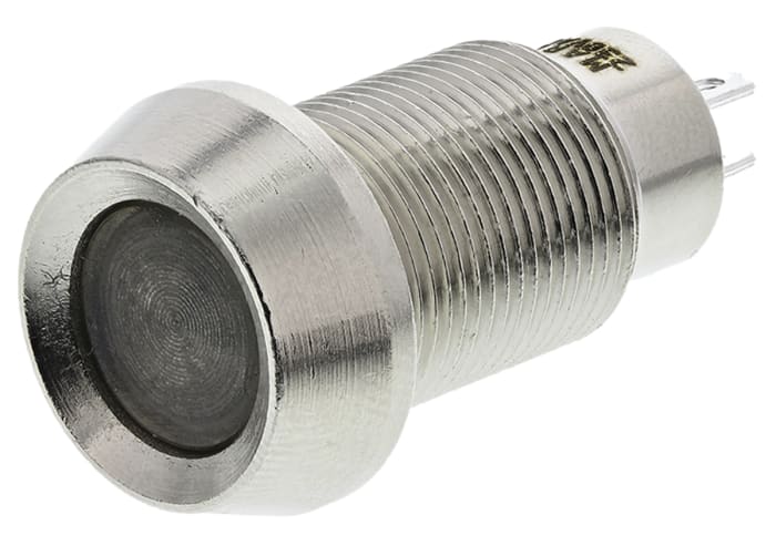 Marl Red Indicator, 230V ac, 12.7mm Mounting Hole Size, Solder Tab Termination