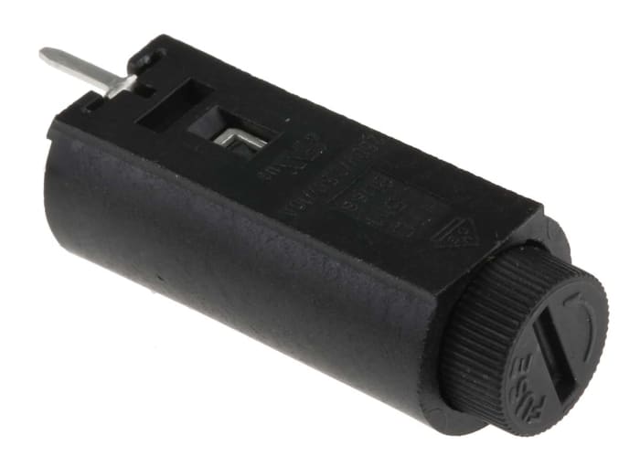 Eaton 10A PCB Mount Fuse Holder for 5 x 20mm Fuse, 1P, 250V ac