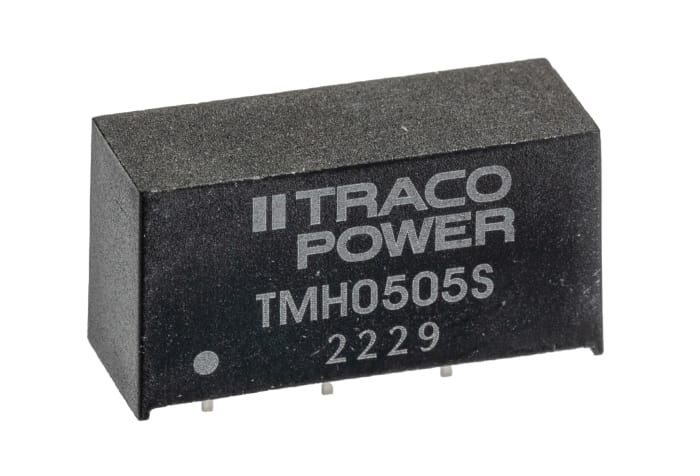 TRACOPOWER TMH DC-DC Converter, 5V dc/ 400mA Output, 4.5 → 5.5 V dc Input, 2W, Through Hole, +85°C Max Temp