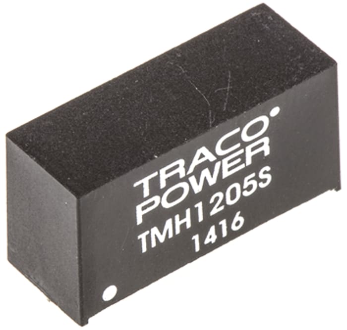 TRACOPOWER TMH DC-DC Converter, 5V dc/ 400mA Output, 10.8 → 13.2 V dc Input, 2W, Through Hole, +85°C Max Temp