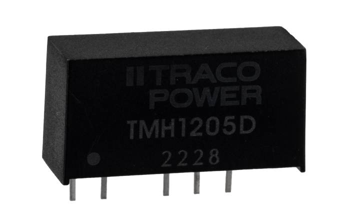 TRACOPOWER TMH DC-DC Converter, ±5V dc/ ±200mA Output, 10.8 → 13.2 V dc Input, 2W, Through Hole, +85°C Max Temp