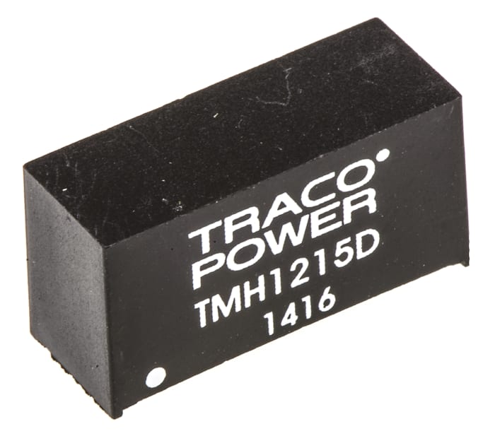 TRACOPOWER TMH DC-DC Converter, ±15V dc/ ±65mA Output, 10.8 → 13.2 V dc Input, 2W, Through Hole, +85°C Max Temp