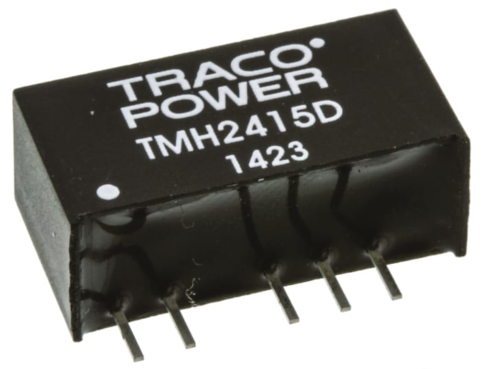TRACOPOWER TMH DC-DC Converter, ±15V dc/ 66mA Output, 21.6 → 26.4 V dc Input, 2W, Through Hole, +85°C Max Temp